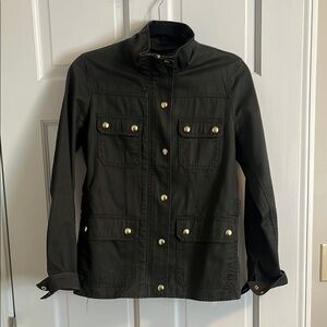 JCrew Downtown Field Utility Jacket. Size XS. Green and gold. RIC.